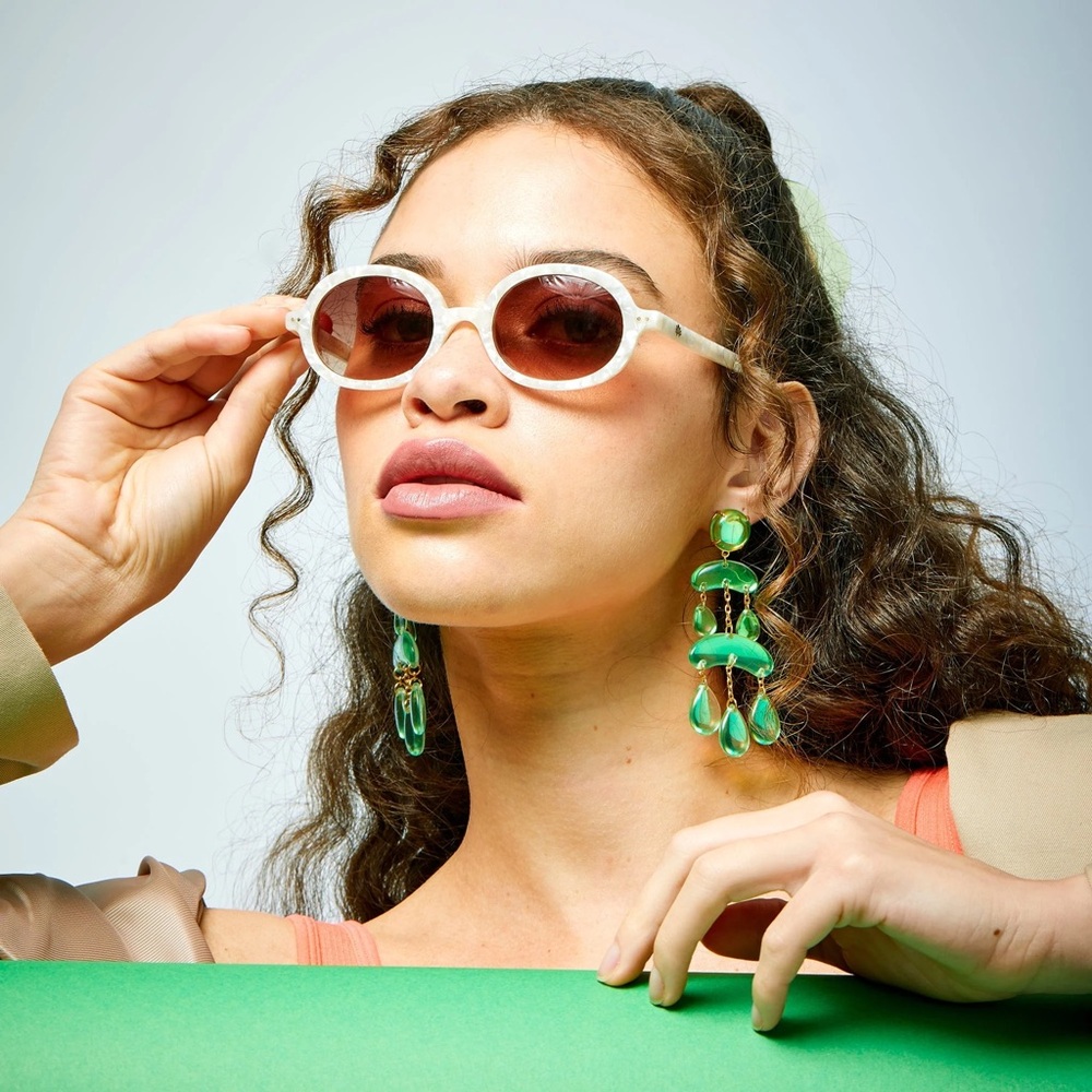 Lele Sadoughi Austin Mother of Pearls Sunglasses